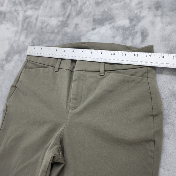 Old Navy Pants Womens 2 Green High Rise Pixie Skinny Ankle Stretch Office Career - Picture 8 of 12